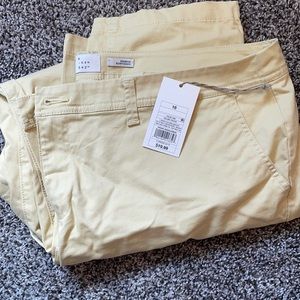 NWT yellow slim pants